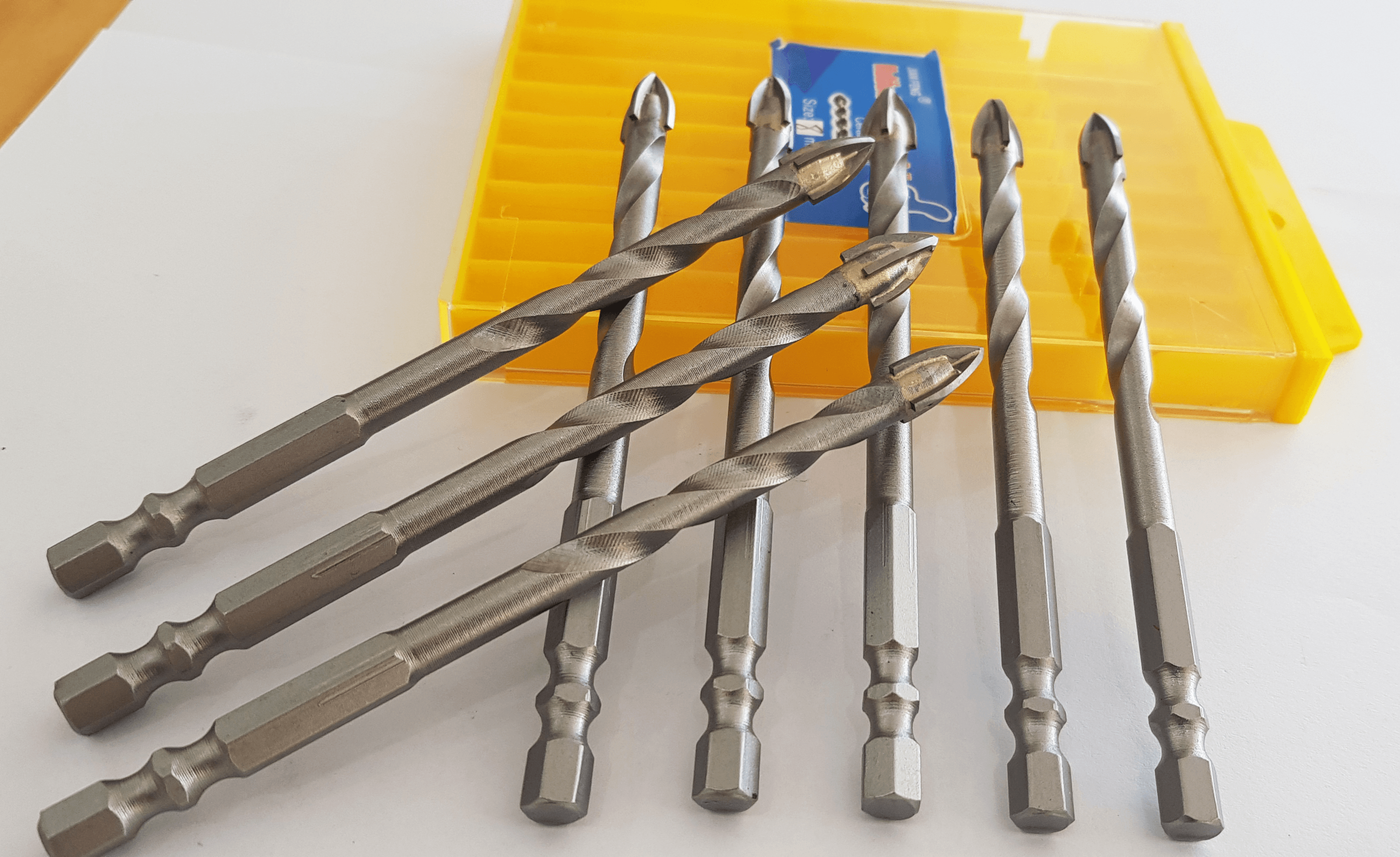 Mũi khoan đa năng 4 cạnh chân lục giác , khoan kính, thủy tinh, gạch men, gạch đá hoa cương