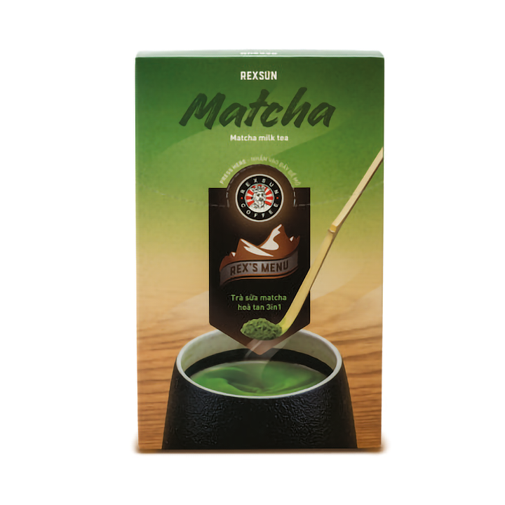 Trà Sữa Hoà Tan Instant Delight Matcha - 160g - Rexsun
