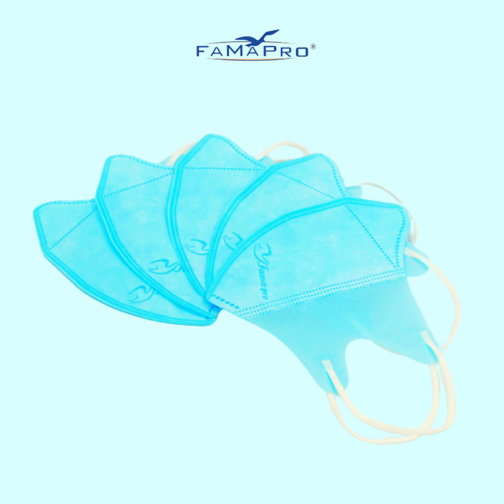 [HỘP - FAMAPRO 5D MASK] - Khẩu trang y tế kháng khuẩn 3 lớp Famapro 5D Mask (10 cái/ hộp) - COMBO 5 HỘP