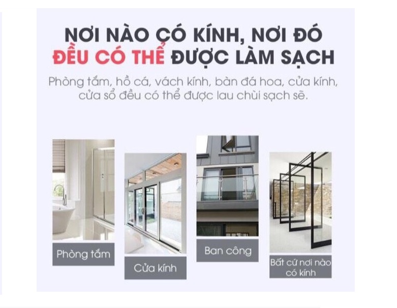 Dụng cụ lau kính nhà cao tầng 2 mặt hít nam châm cao cấp 15-24mm