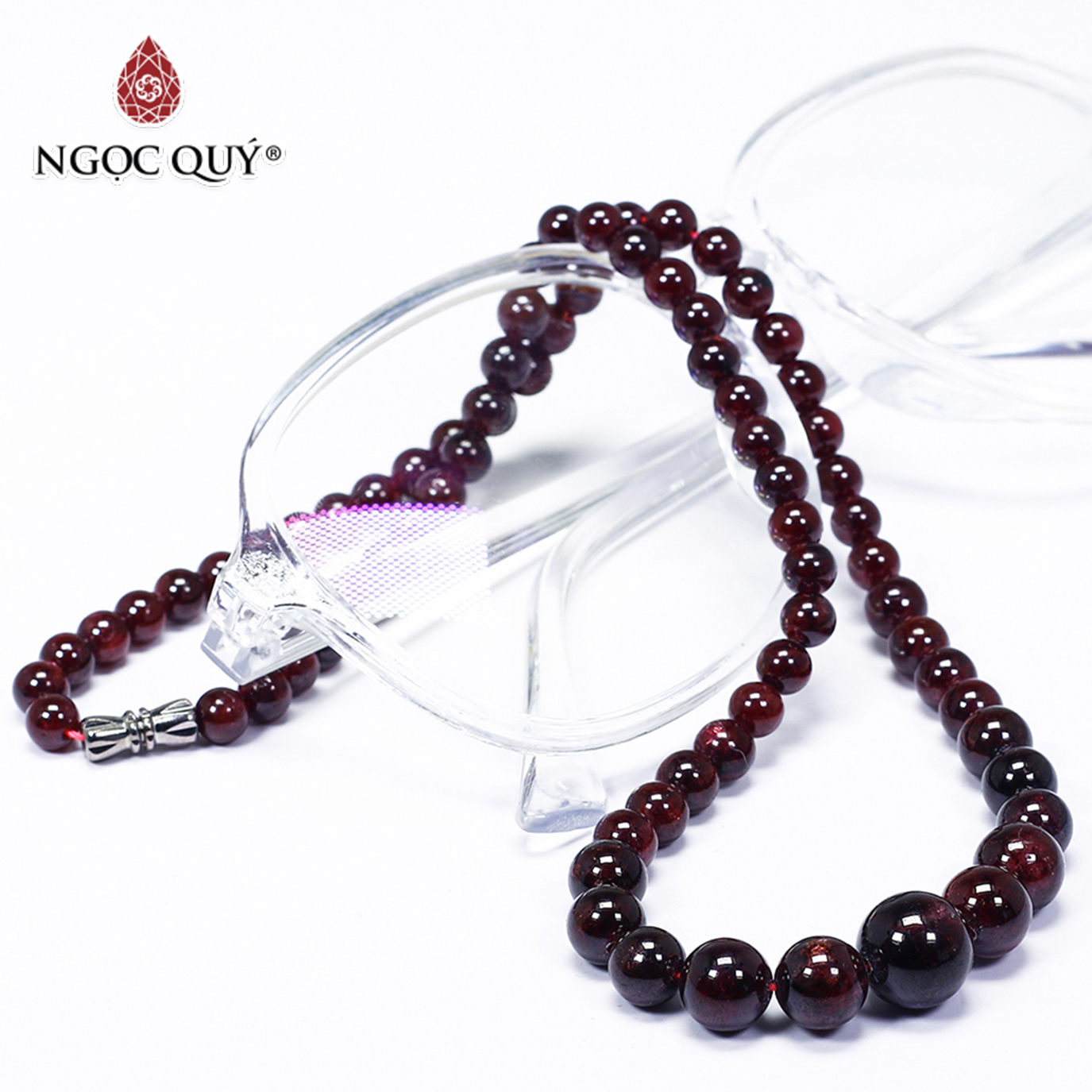 Chuỗi cổ đá Garnet mệnh hỏa, thổ - Ngọc Quý Gemstones