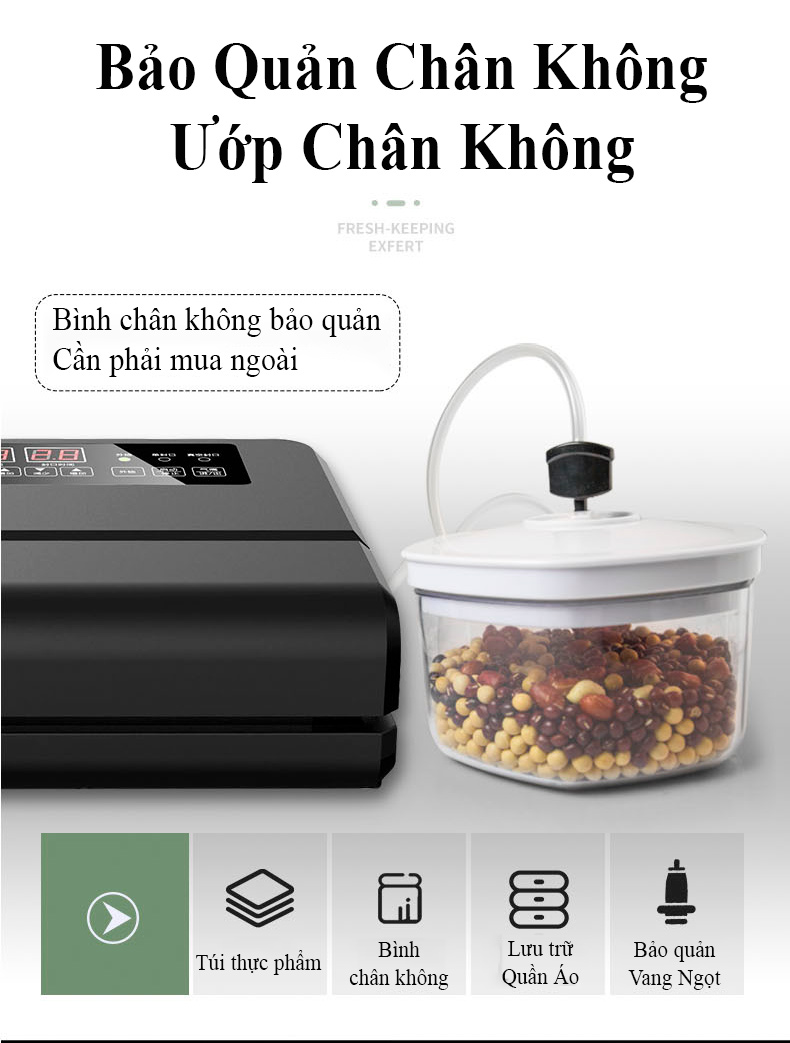 Máy Hút Chân Không HT P400- Không Kén Bao Bì,Túi Hút