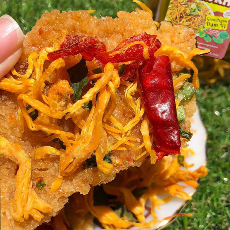 Cơm cháy khô gà loại 1 thương hiệu Nàng Khô - 500 Gram