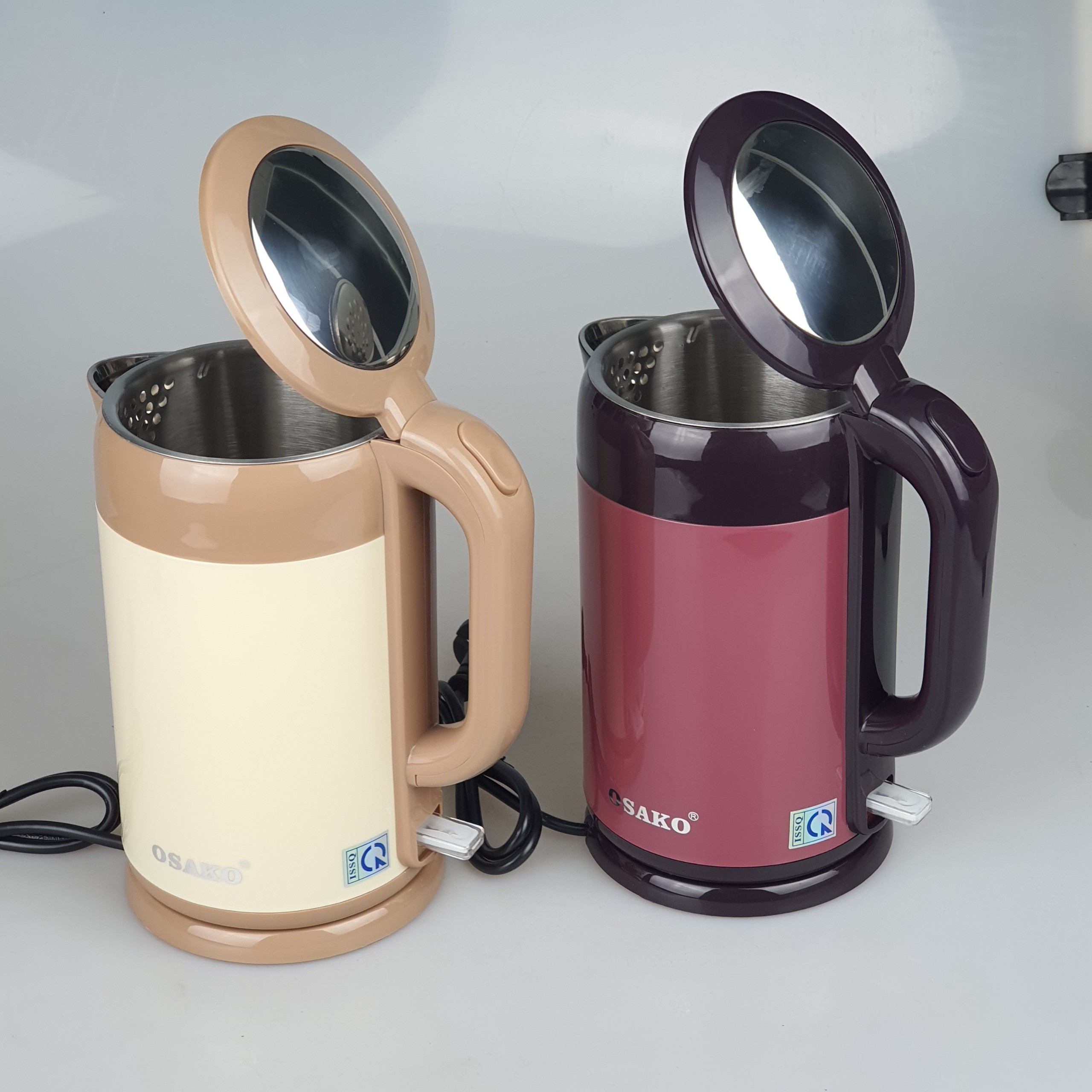 Ấm Siêu Tốc 2L Inox 304 Osako OSA-200 2 Lớp Công Suất 1500W Đun Sôi Cực Nhanh Tiết Kiệm Điện -Hàng Chính Hãng