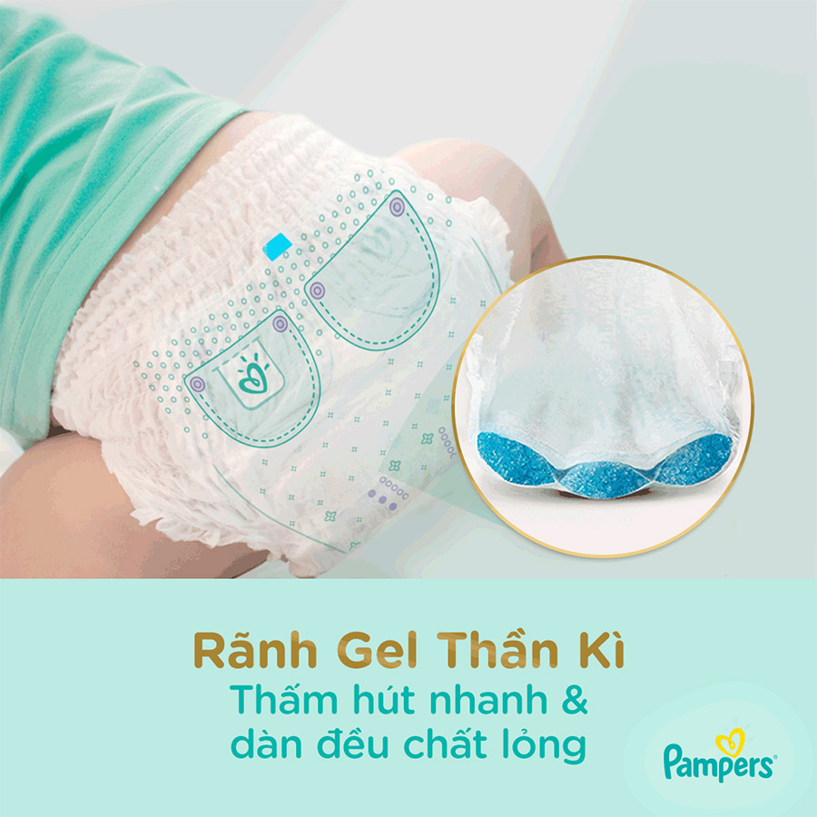 Tã dán Pampers M52 (6-11kg)