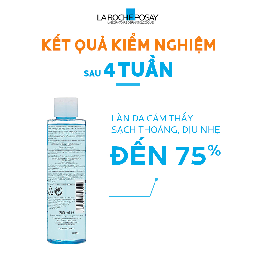 Nước cân bằng giàu khoáng dành cho da dầu La Roche Posay Effaclar Astringent Lotion 200ml