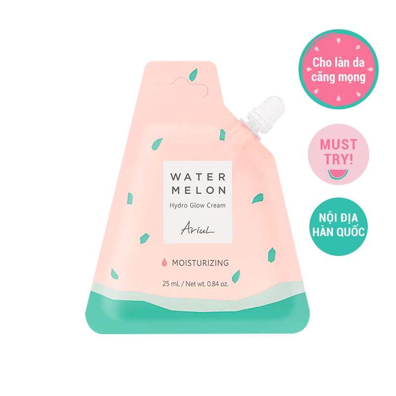 Kem Dưỡng ARIUL Làm Dịu Và Cấp Ẩm Chiết Xuất Dưa Hấu Watermelon Hydro Glow Cream 25ml