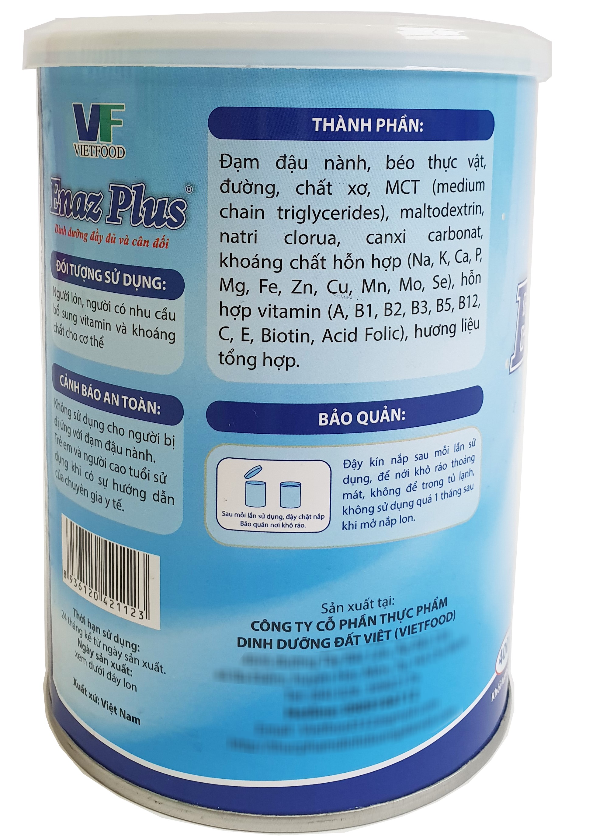 Thực phẩm bổ sung dinh dưỡng ENAZ PLUS (400g)