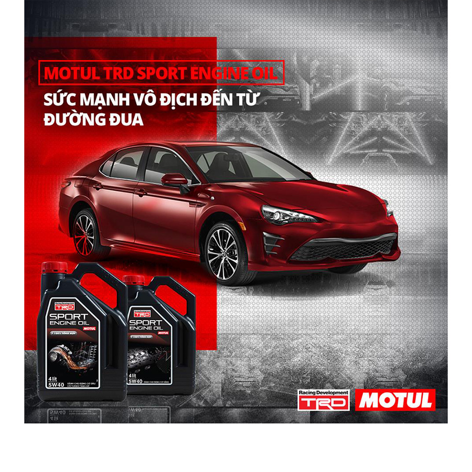 Nhớt Xe Hơi Tổng Hợp Motul Trd Sport Eng. Oil 5w40 Gasoline 4x4l Vn (4L)