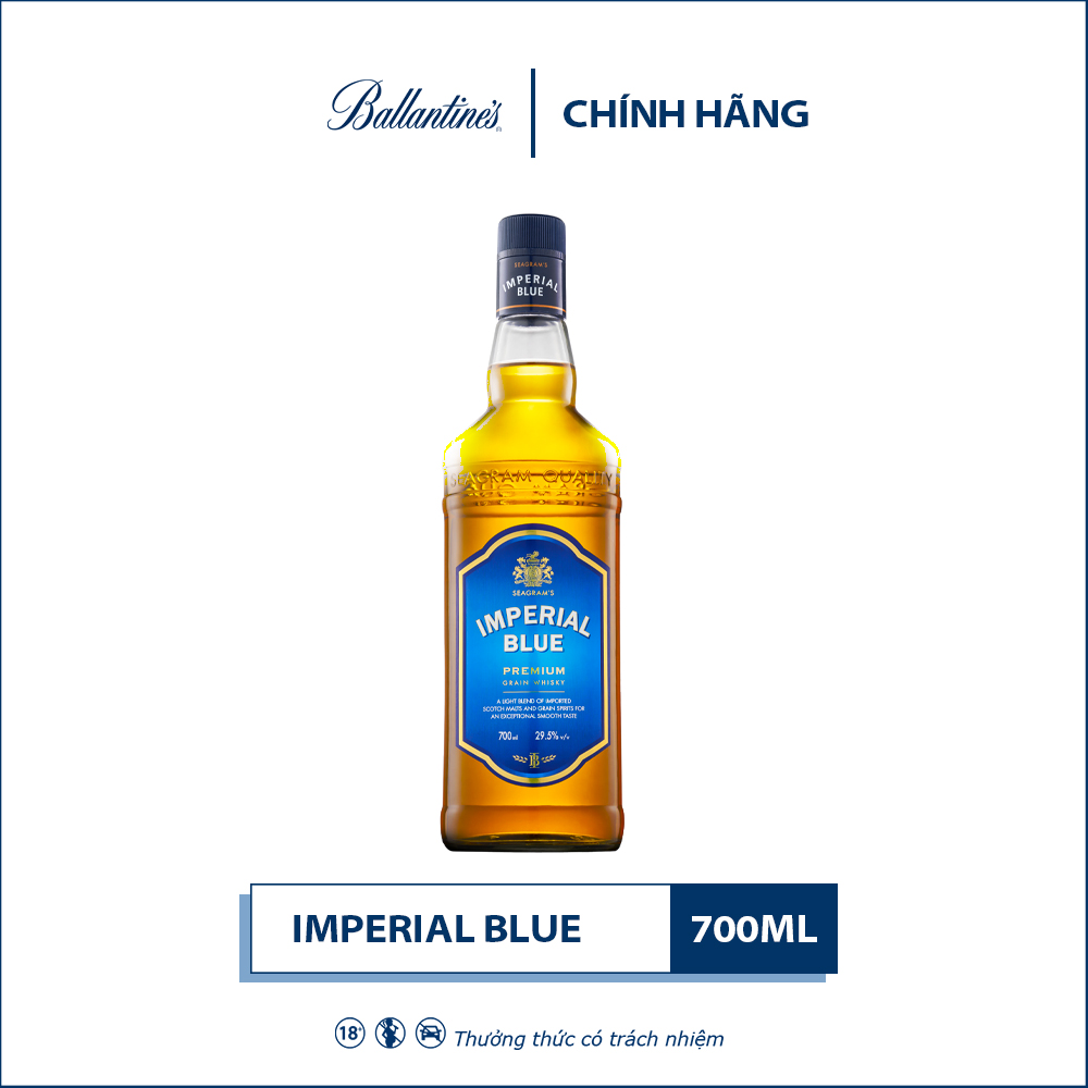 Hình ảnh Rượu Whisky Imperial Blue 700ml 29,5% - Kèm Hộp