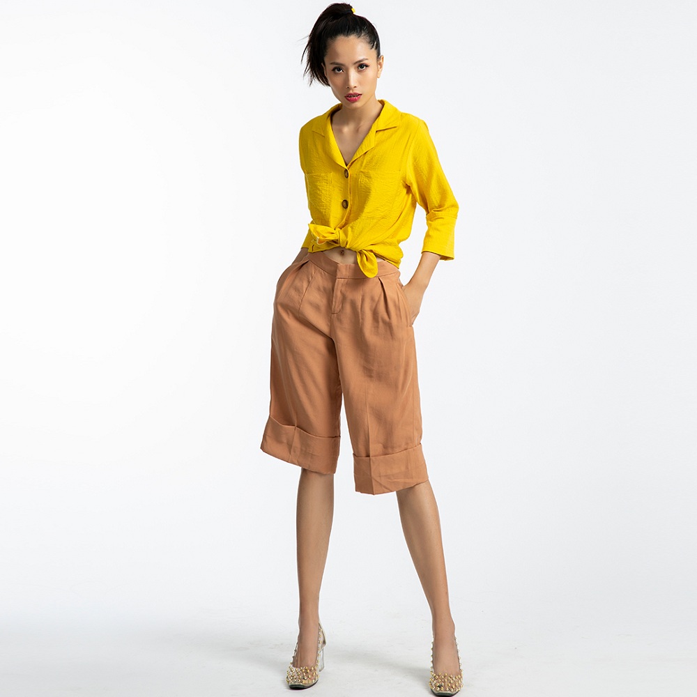 Quần Lửng Quần Culottes Thời trang thiết kế Hity PAN038 (Cát Sahara)