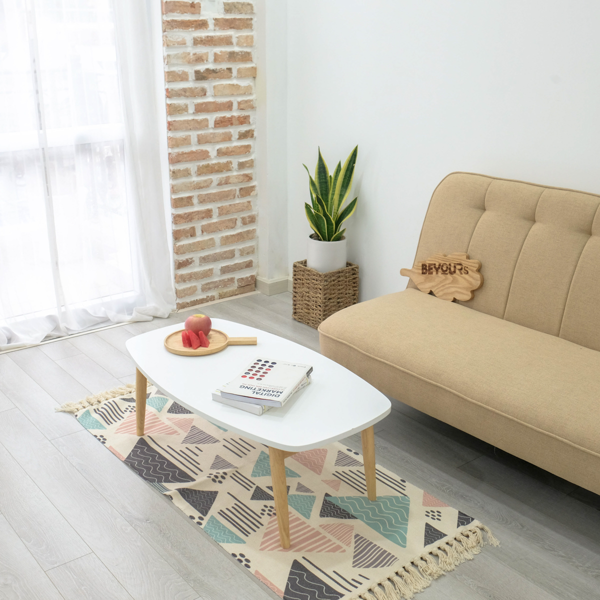 Bàn Trà Sofa Bằng Gỗ Chân Gập B Table Nội Thất Kiểu Hàn BEYOURs