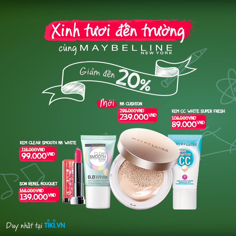 Maybelline - Xinh Tươi Đến Trường