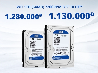 Ổ Cứng Trong PC WD 1TB (64MB) 7200rpm 3.5