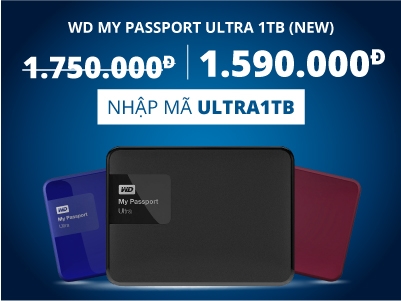 Ổ Cứng Di Động WD My Passport Ultra 1TB (New)