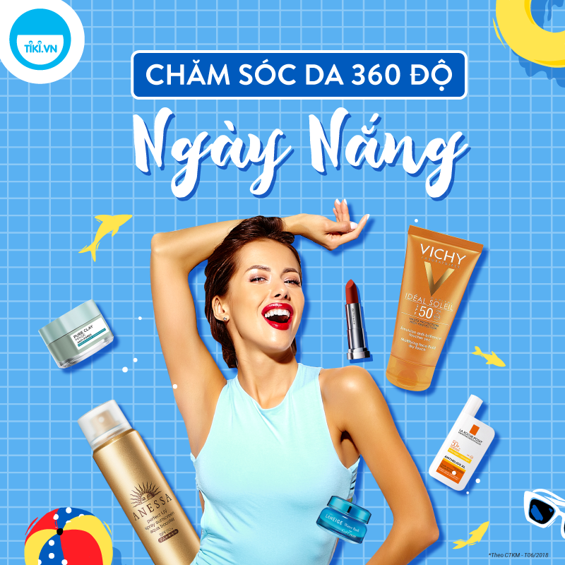 Chăm sóc da 360 độ ngày nắng