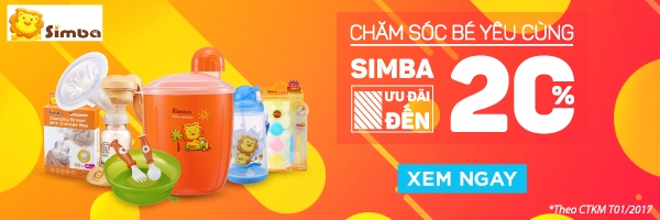 Chăm sóc bé yêu cùng Simba - Ưu đãi đến 20%