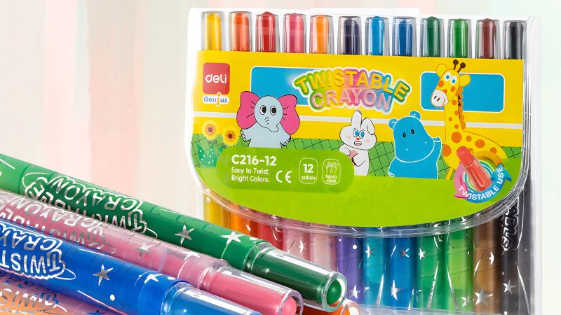 Sáp nước bút màu cho màu sắc tươi sáng, dễ pha trộn và lên màu đẹp