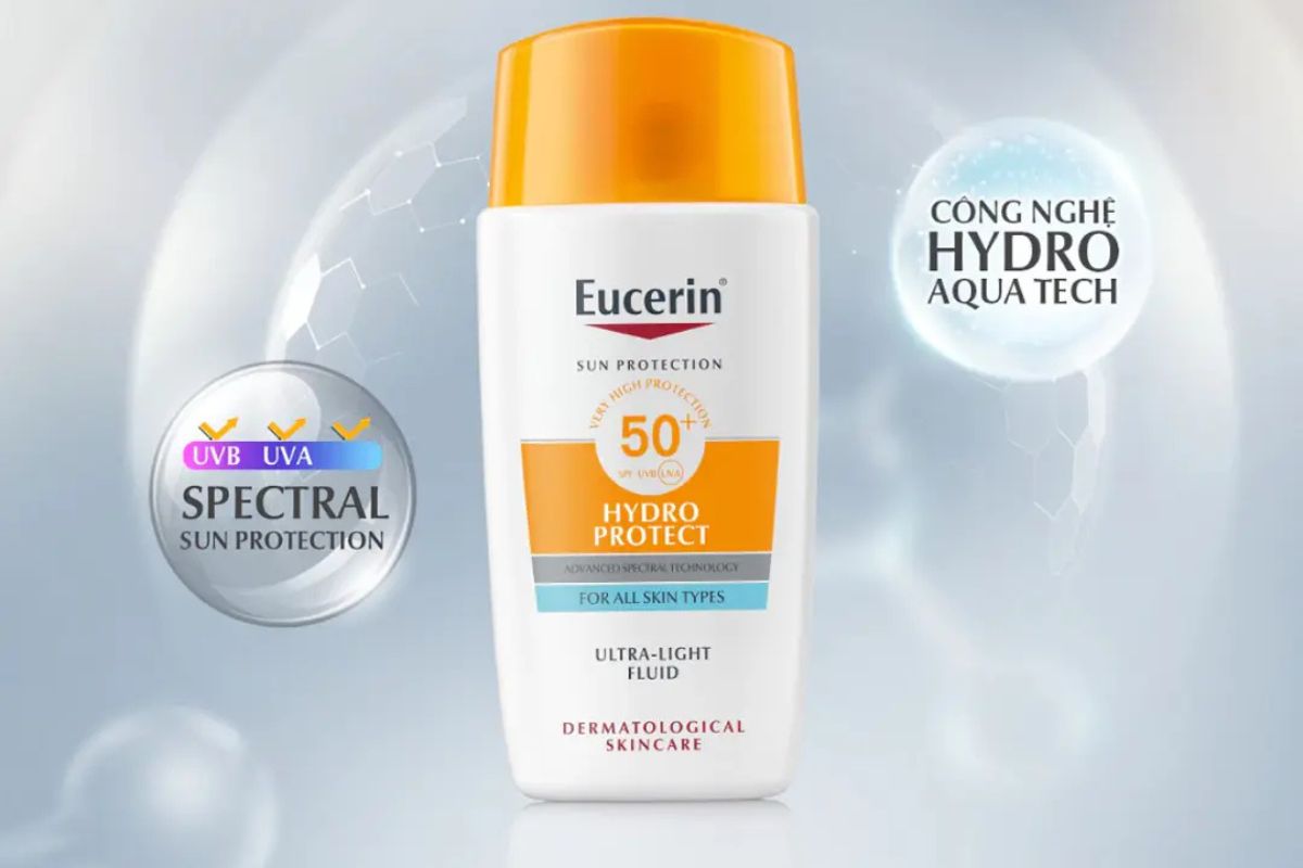 Review kem chống nắng Eucerin cho da dầu mụn