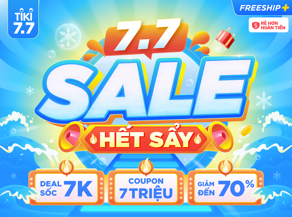 TIKI SALE 07.07 SALE HÈ HẾT SẨY Tiki