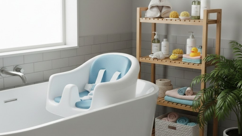 Chọn ghế, kệ tắm bằng nhựa sạch, chống trượt tốt, size chuẩn, thoát nước nhanh, hãng uy tín