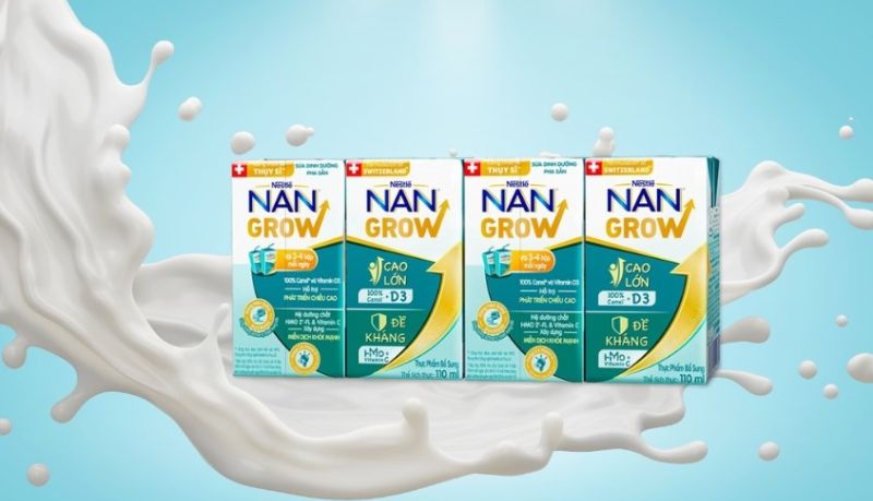 Chọn mua d&ograve;ng sữa pha sẵn tập trung ph&aacute;t triển chiều cao v&agrave; tr&iacute; n&atilde;o