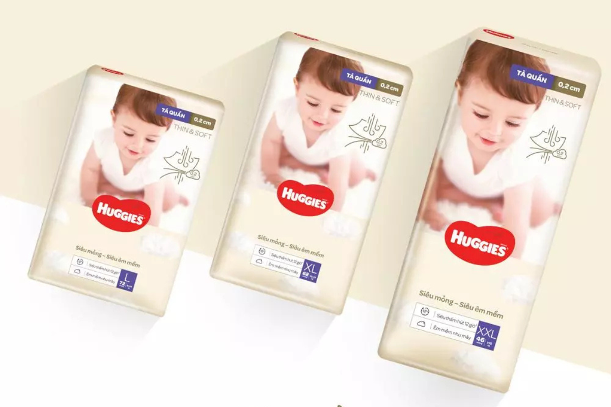 Tã Huggies Thin & Soft được nhập khẩu trực tiếp từ Hàn Quốc