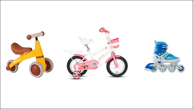 C&aacute;c loại xe phổ biến gi&uacute;p b&eacute; tăng khả năng thăng bằng v&agrave; linh hoạt