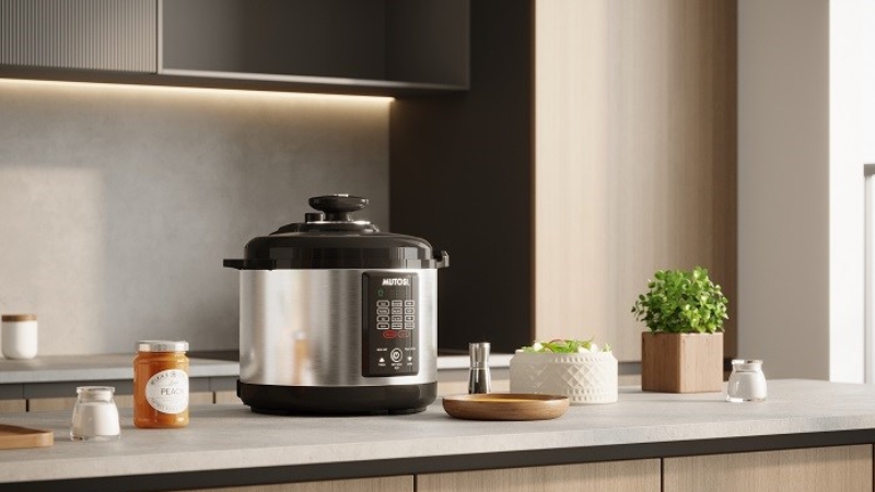 Nồi &aacute;p suất &ndash; Thiết kế an to&agrave;n với nhiều chế độ bảo vệ th&ocirc;ng minh.