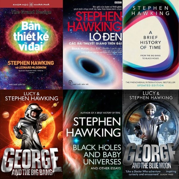 Các tác phẩm nổi bật của tác giả Stephen Hawking