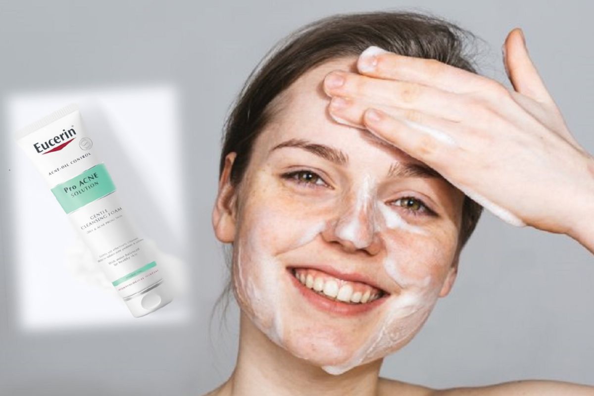 Sữa rửa mặt Eucerin cho da dầu mụn 