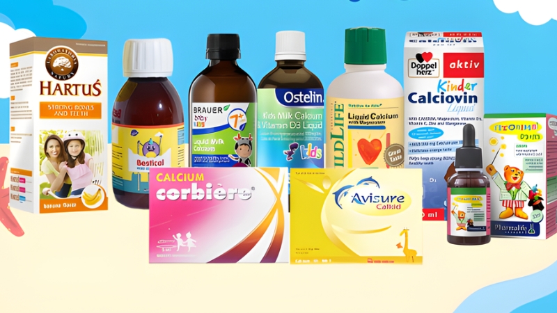 Calcium gi&uacute;p hỗ trợ ph&aacute;t triển xương v&agrave; răng chắc khỏe