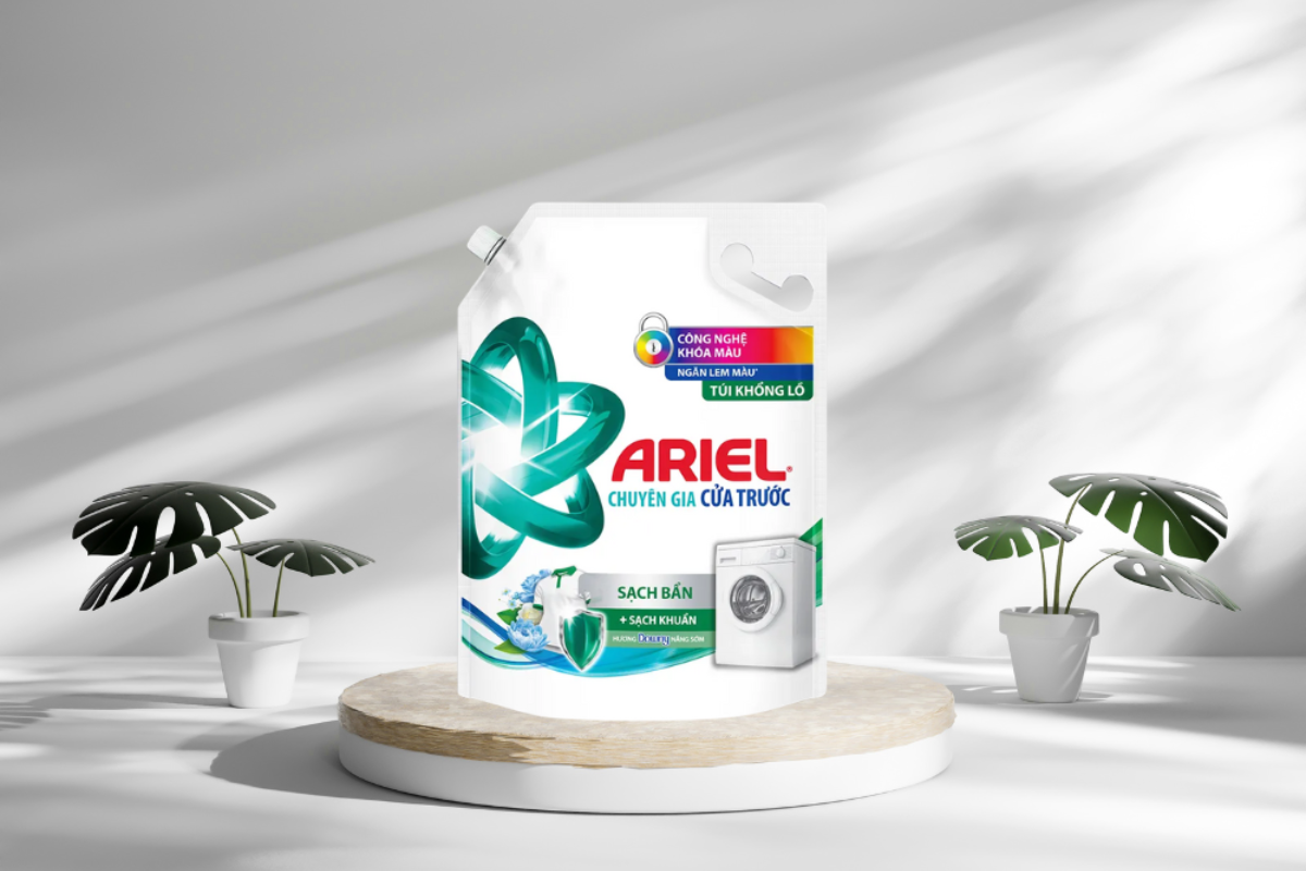 Nước giặt Ariel hương nắng sớm nhẹ nhàng tươi mát
