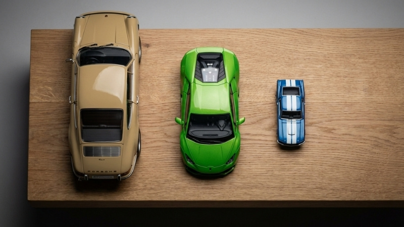 Lựa chọn tỷ lệ xe m&ocirc; h&igrave;nh ph&ugrave; hợp gi&uacute;p bạn tối ưu h&oacute;a kh&ocirc;ng gian trưng b&agrave;y v&agrave; gi&aacute; trị sưu tầm