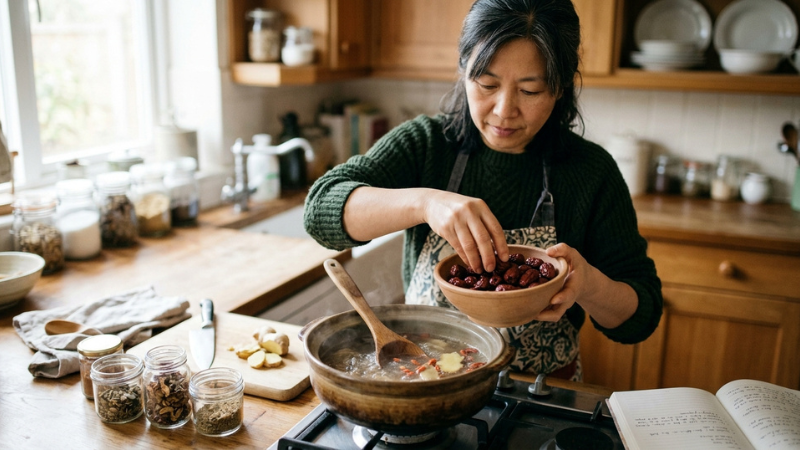 Ưu tiên chọn táo đỏ có vỏ nhăn tự nhiên, màu sậm và mùi thơm nhẹ để đảm bảo an toàn sức khỏe