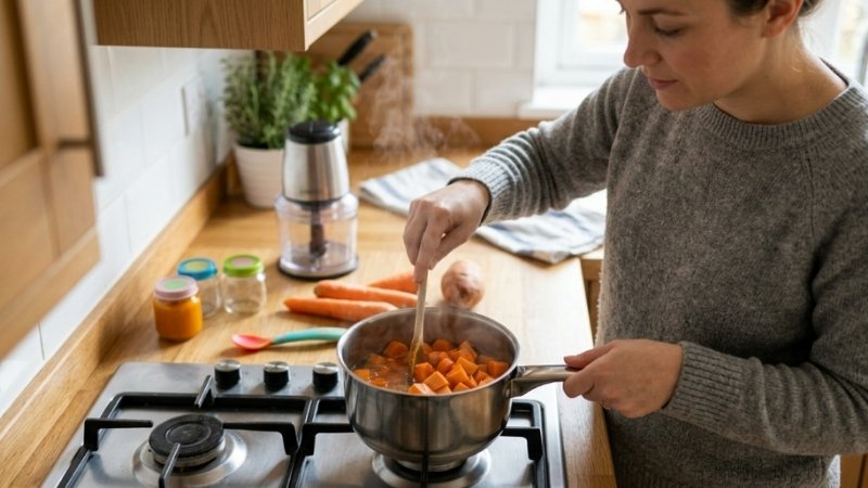 Qu&aacute;nh nấu bột chuy&ecirc;n dụng gi&uacute;p ngăn ngừa nhiễm khuẩn ch&eacute;o, bảo vệ hệ ti&ecirc;u h&oacute;a của b&eacute; y&ecirc;u