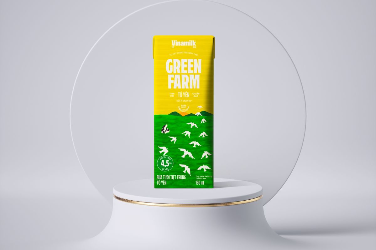 Sữa tươi Vinamilk Green Farm tổ yến