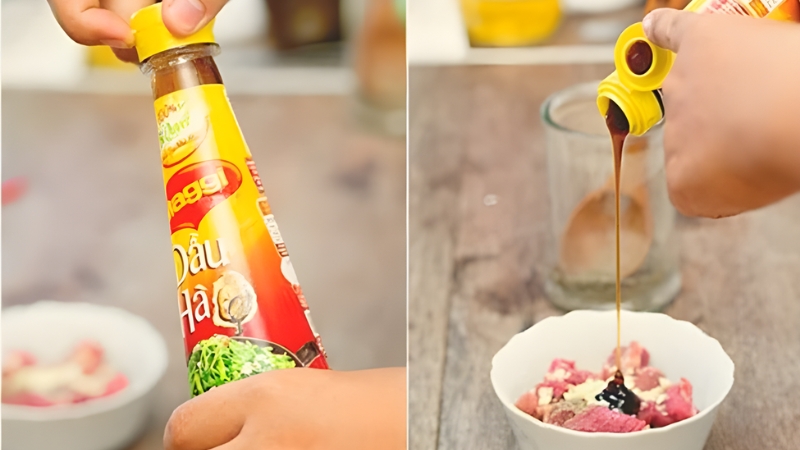 Dầu h&agrave;o đậm đ&agrave; gi&uacute;p m&oacute;n x&agrave;o th&ecirc;m hấp dẫn