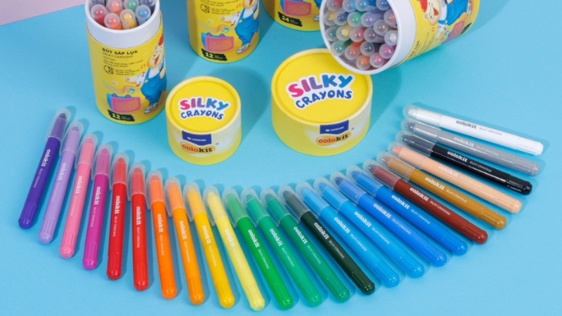 S&aacute;p Ong b&uacute;t m&agrave;u mềm mịn, gi&uacute;p b&eacute; s&aacute;ng tạo v&agrave; ph&aacute;t triển tư duy