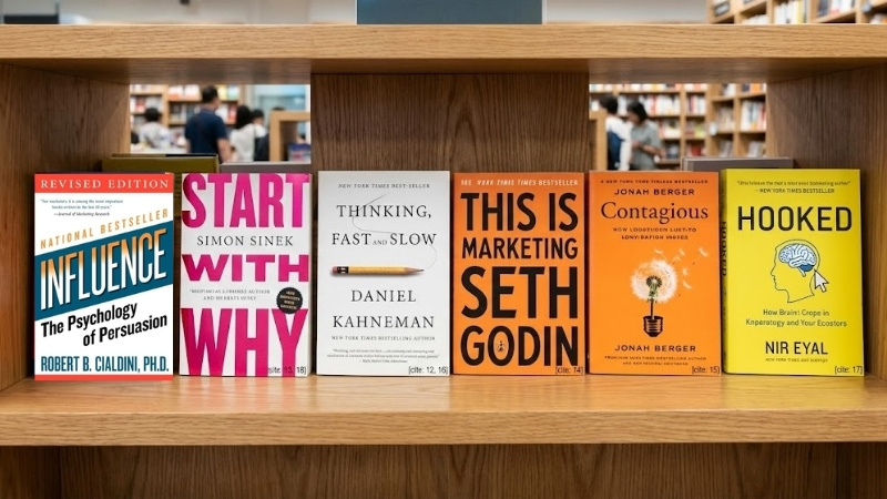 Những cuốn s&aacute;ch "gối đầu giường" của mọi Marketer th&agrave;nh c&ocirc;ng tr&ecirc;n thế giới