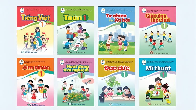 S&aacute;ch gi&aacute;o khoa cấp 1 tr&igrave;nh b&agrave;y sinh động, gần gũi với trẻ nhỏ