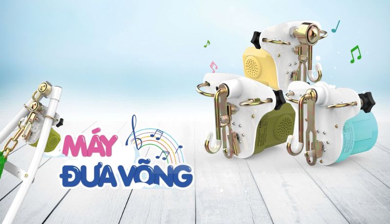 M&aacute;y đưa n&ocirc;i, v&otilde;ng đem lại sự tiện lợi v&agrave; giấc ngủ ngon cho trẻ