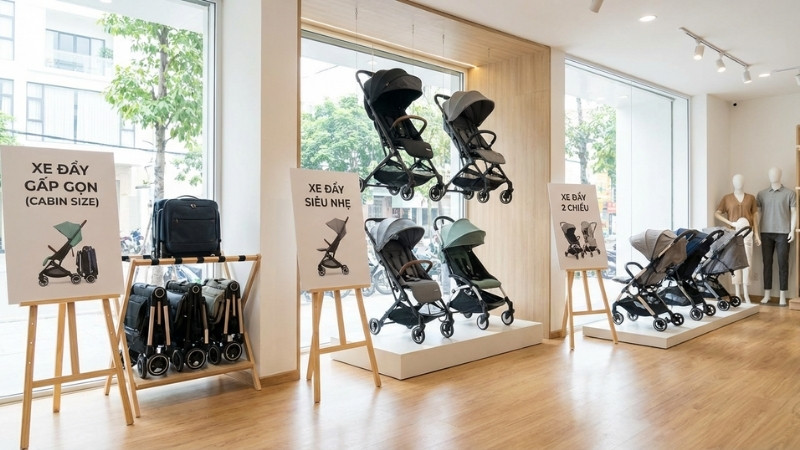 Gợi ý các dòng xe đẩy du lịch gấp gọn, siêu nhẹ, 2 chiều phù hợp nhu cầu di chuyển