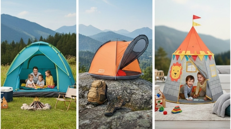 Lều gia đ&igrave;nh, lều tự bung hay lều đồ chơi cho b&eacute;, chọn đ&uacute;ng nhu cầu để d&ugrave;ng tiện v&agrave; bền