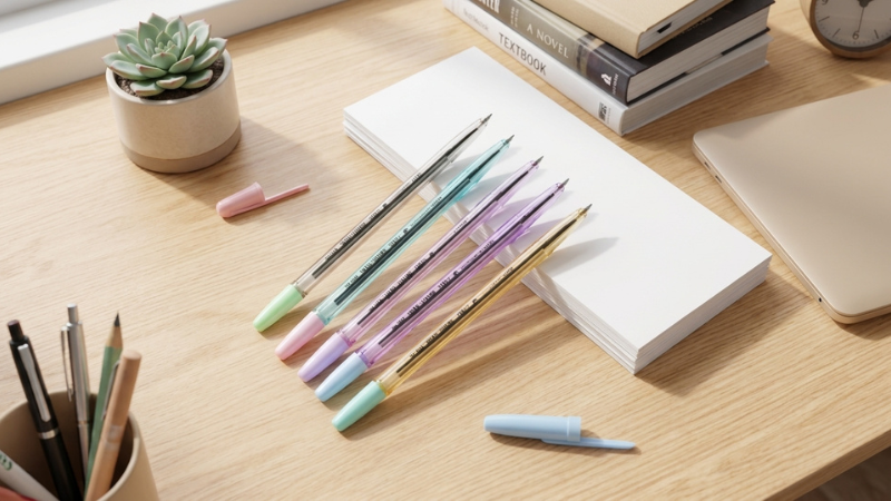 B&uacute;t bi dầu ch&iacute;nh h&atilde;ng, viết &ecirc;m, mực đều, đồng h&agrave;nh học tập & c&ocirc;ng việc mỗi ng&agrave;y