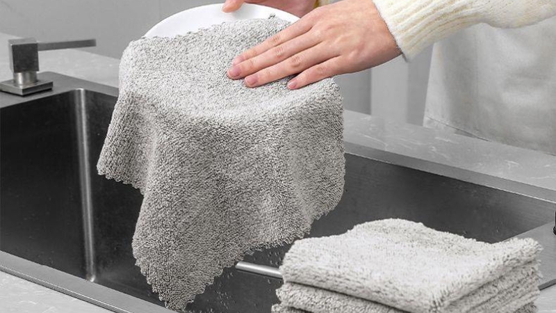 Khăn lau bếp dễ giặt sạch v&agrave; t&aacute;i sử dụng nhiều lần