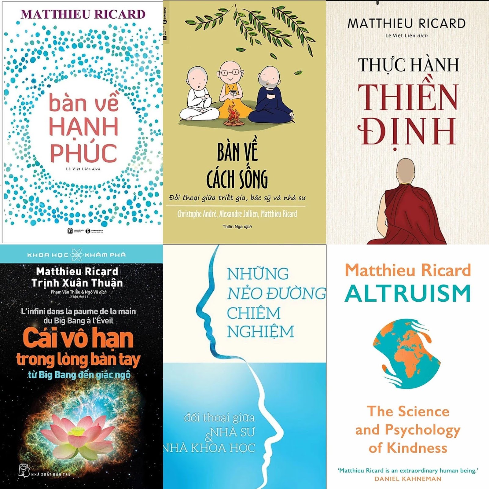 Các tác phẩm của Matthieu Ricard