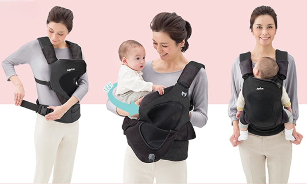 Mẹ nhớ điều chỉnh dây đeo cho phù hợp