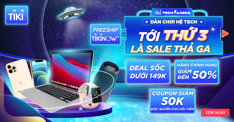 TIKI 111 SIÊU SALE mừng sinh nhật 12 tuổi Tết 2022 Tiki