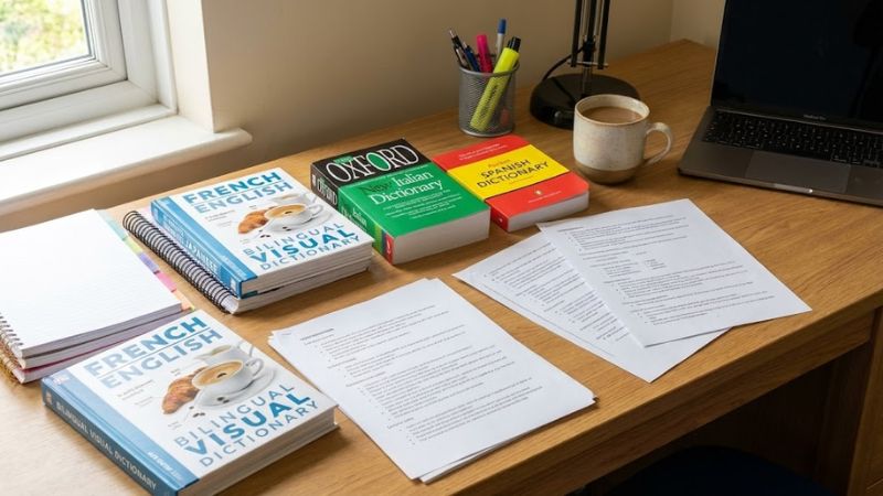 S&aacute;ch Bilingual Dictionary gi&uacute;p bạn dễ d&agrave;ng tra cứu khi học tập